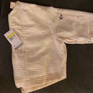 Nike cream jacket cropped